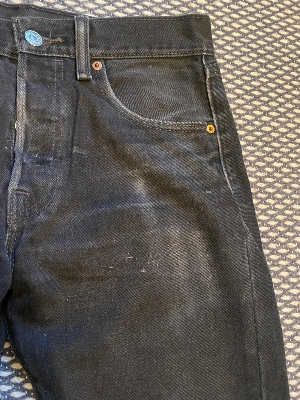 Levi’s 505 Men's Black Straight-Leg Jeans